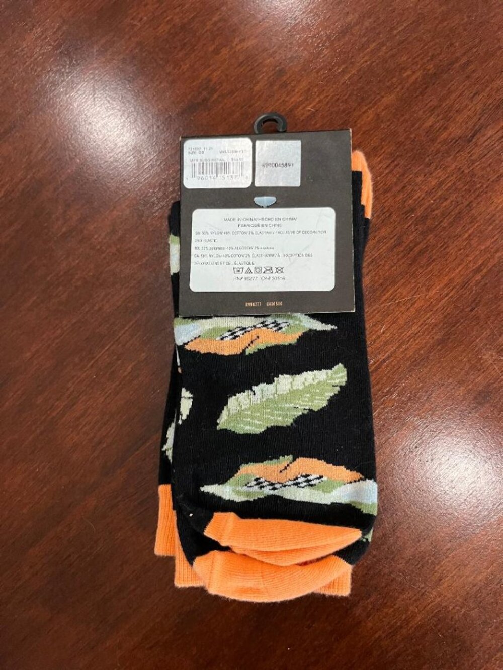 VANS Black and Peach Sox - NWT